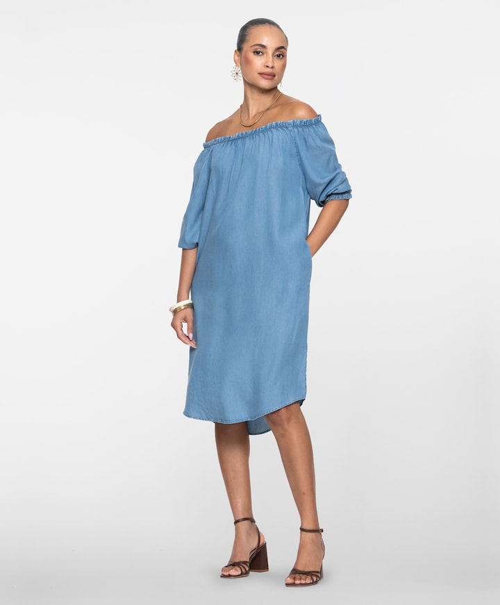 Dames jurk blauw