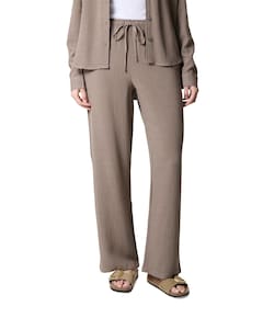 ONLSIESTA MW PULL-UP LINEN BL PNT N dames broek bruin