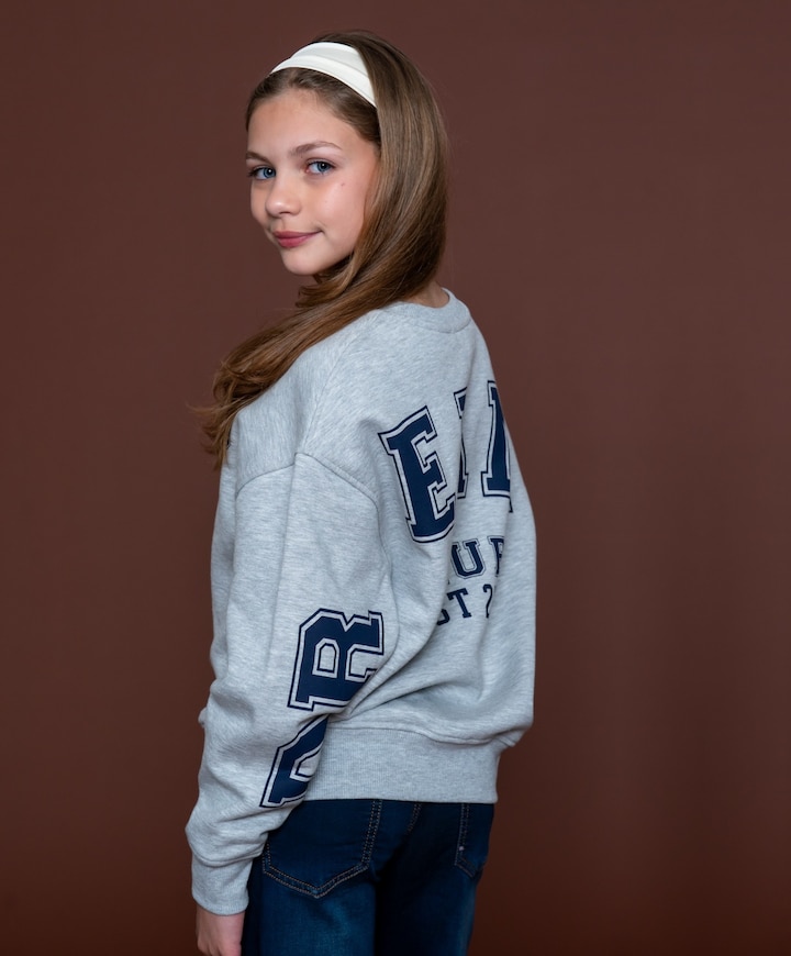 Meisjes sweater grijs