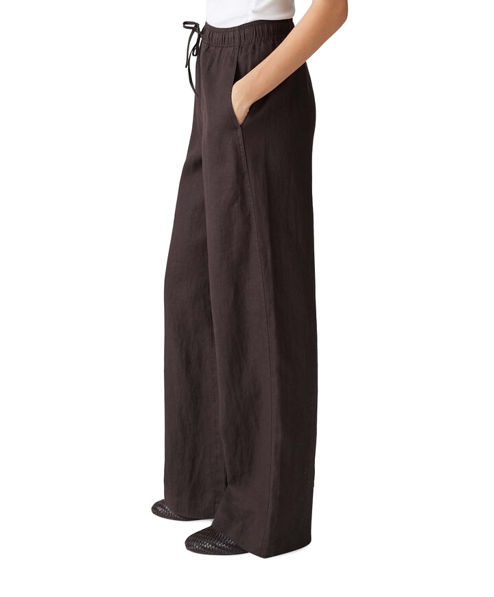 Mileni linen broek bruin