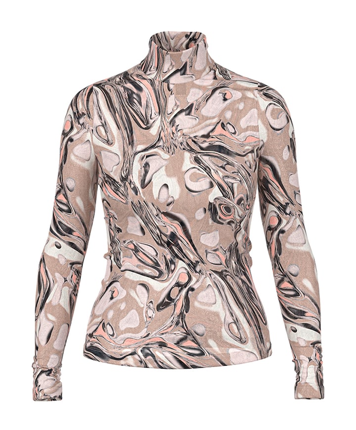 Dames top beige
