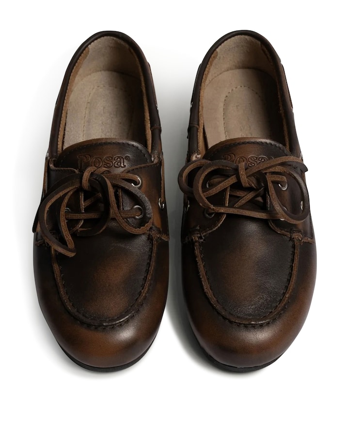 Boat Loafer Brushed dames mocassins bruin