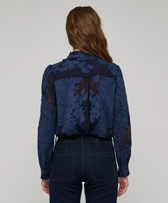 Dames blouse blauw