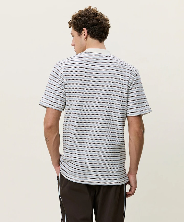 Heren polo ecru