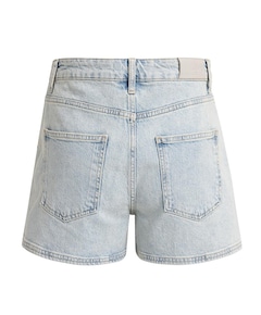 rafelige zoom dames korte broek blauw