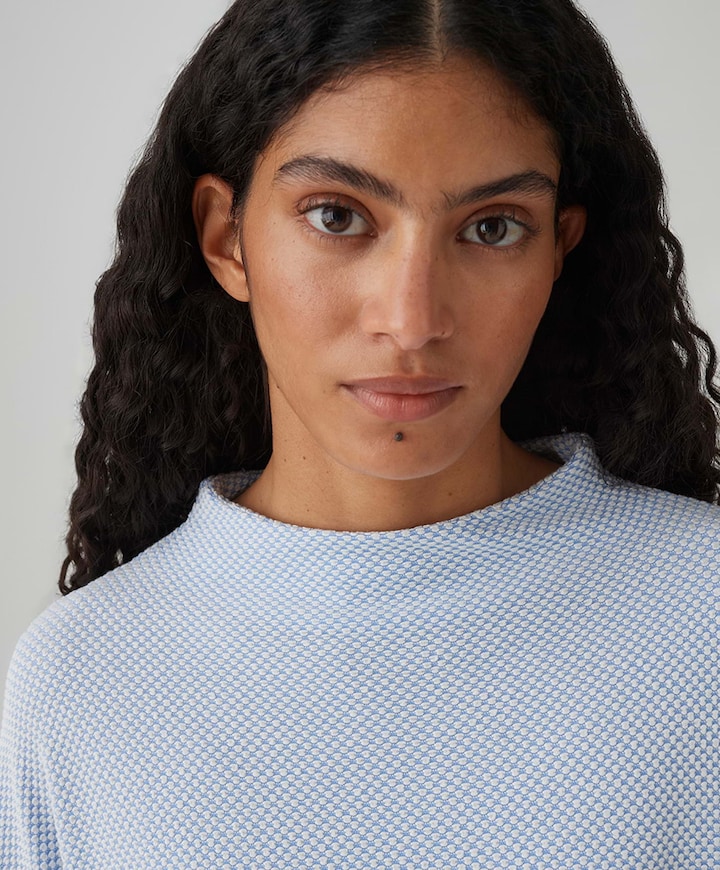 Dames longsleeve blauw