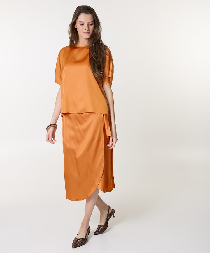 Dames rok oranje