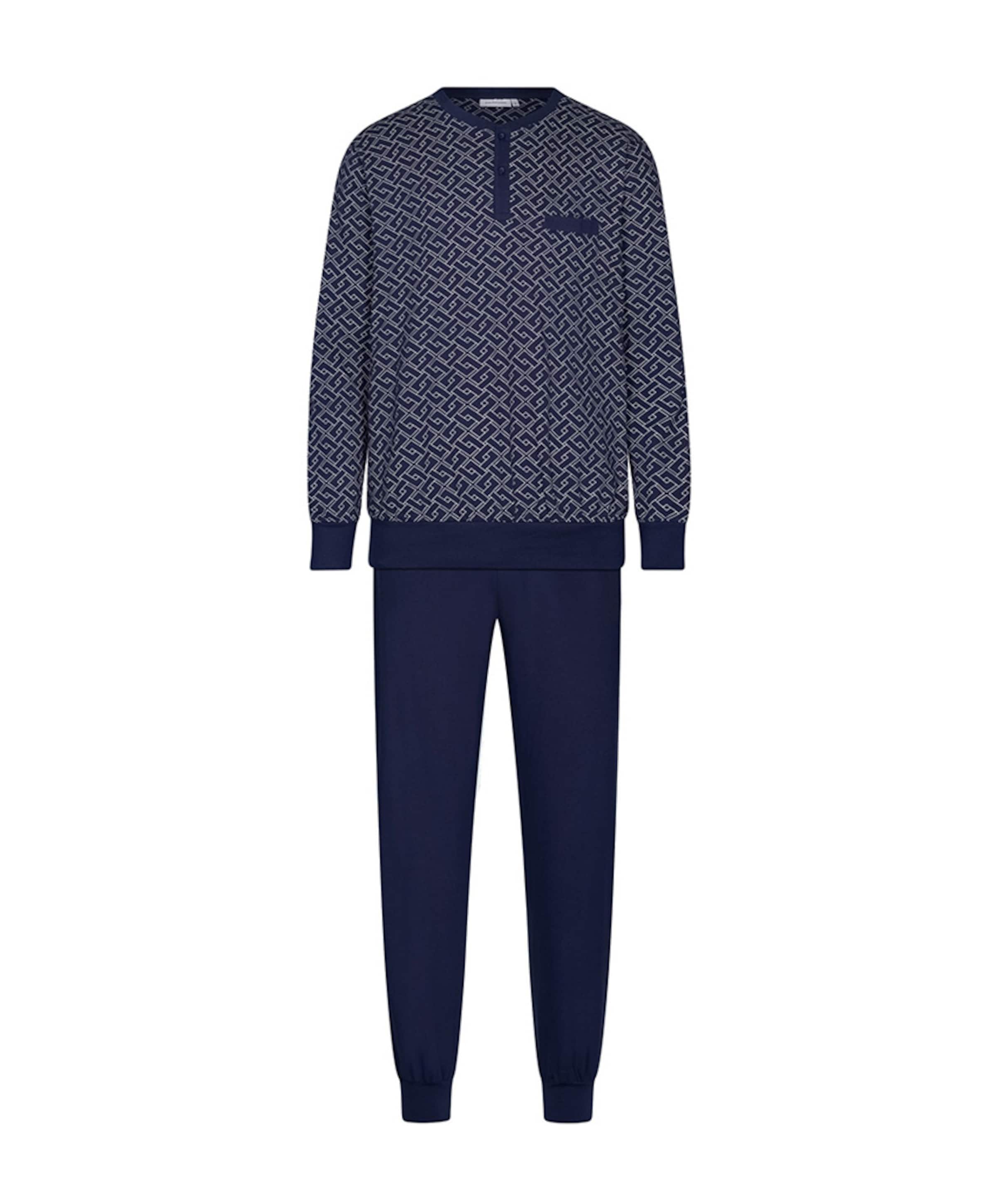 Heren pyjamaset blauw
