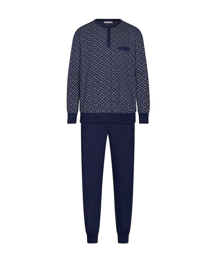 Heren pyjamaset blauw