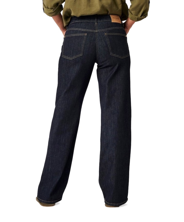 Liv New Wide dames jeans blauw