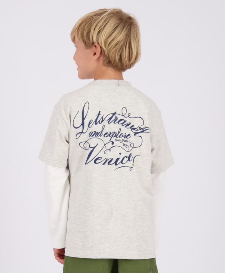 Jongens T-shirt ecru
