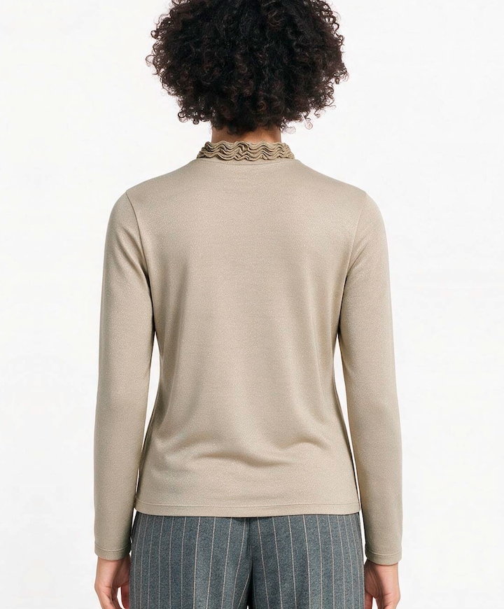 Dames top beige