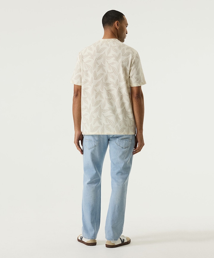 Heren T-shirt ecru