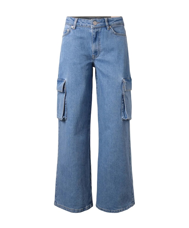 Cargo wide jeans blauw