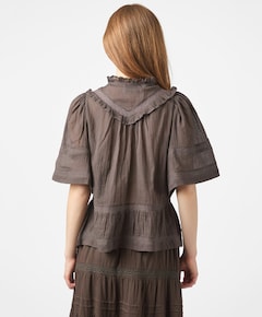 Dames blouse bruin