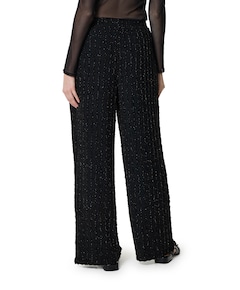 ONLINES LIFE WIDE GLITTER broek zwart