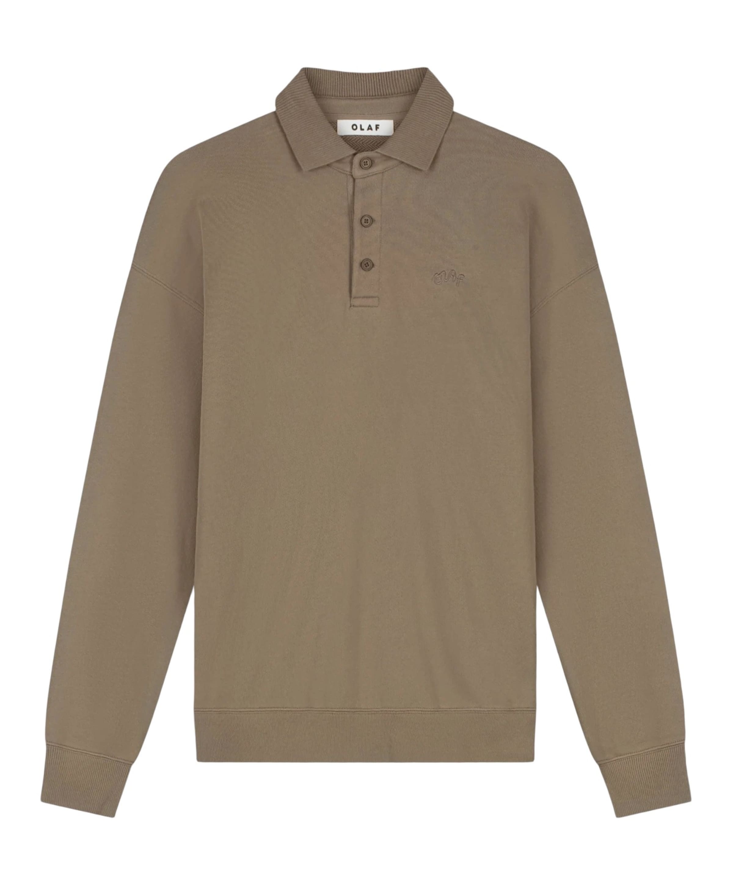 Heren polo bruin