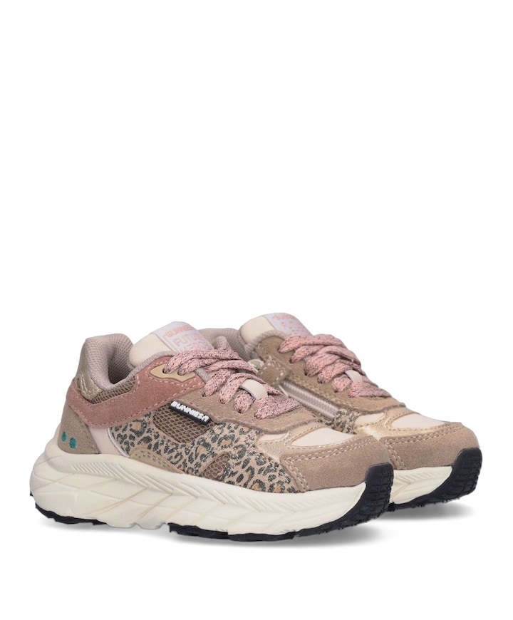 Reza Rush meisjes sneakers beige