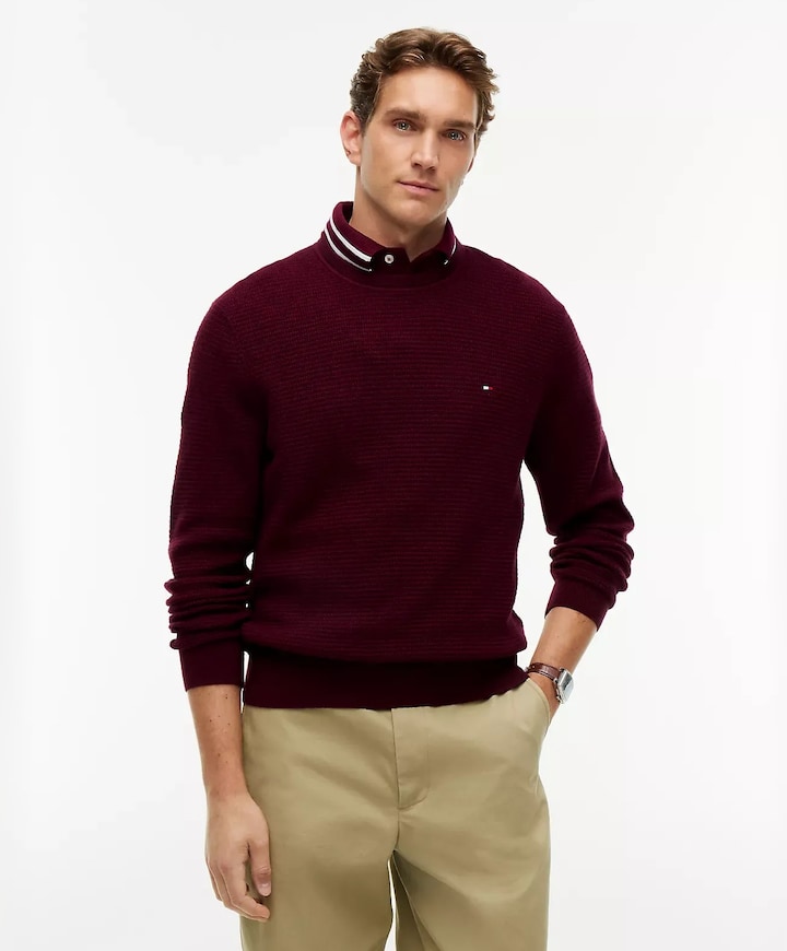 Heren trui bordeaux