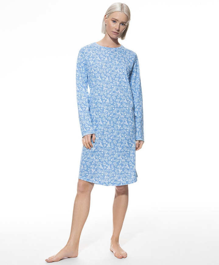 Dames nachthemd blauw