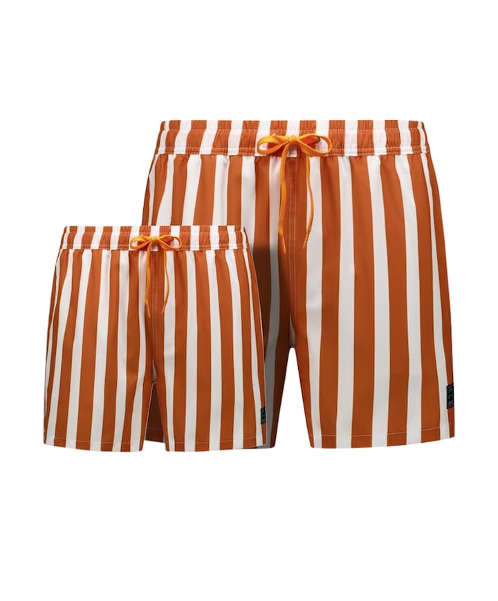 Jongens zwemshort brique