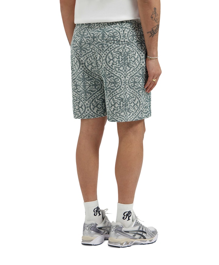 Jacquard Pattern Shorts heren korte broek groen