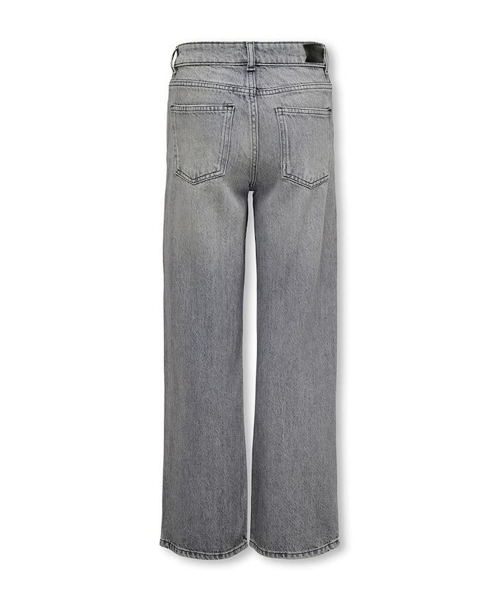 KOGCOBAIN REG WIDE RHINESTONE DNM meisjes jeans grijs
