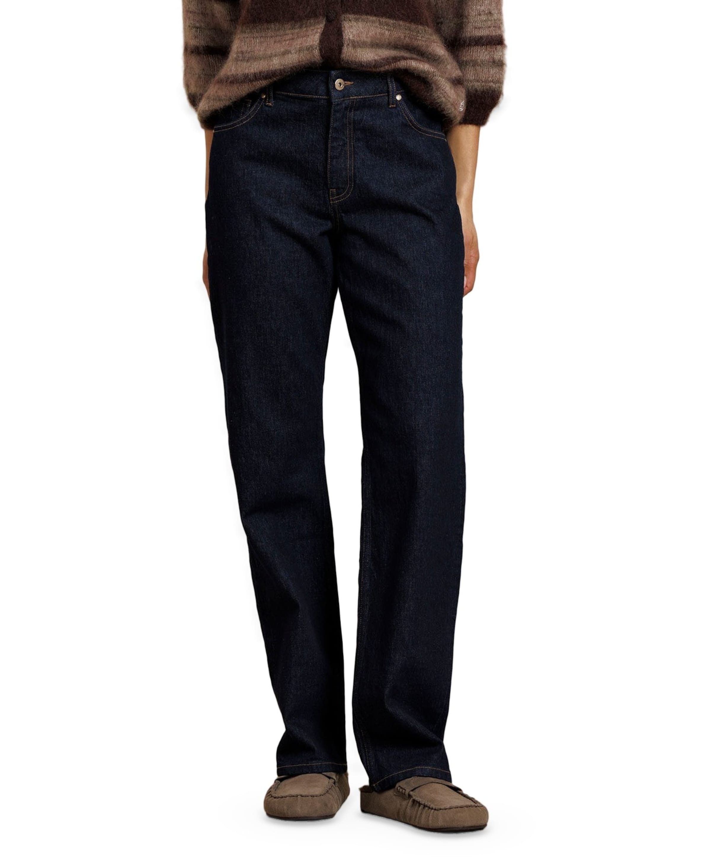 Sage straight dames jeans blauw