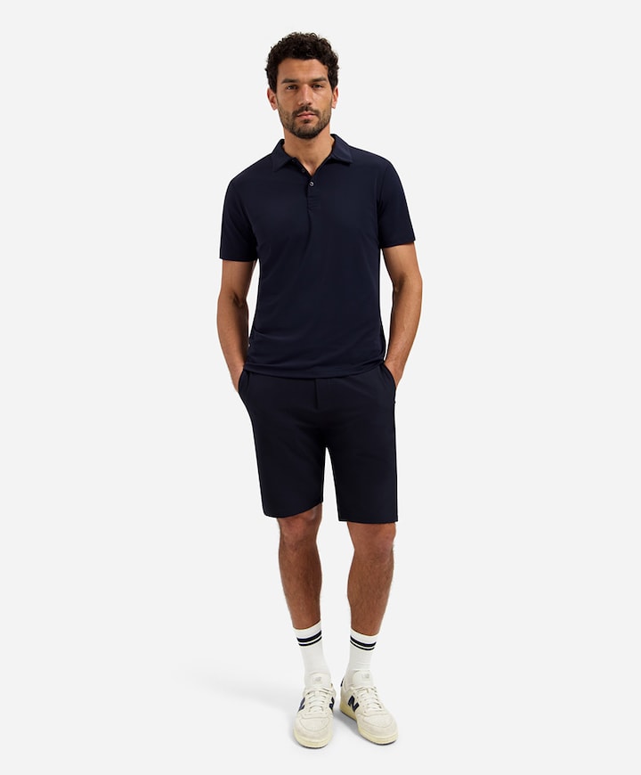 Heren polo blauw