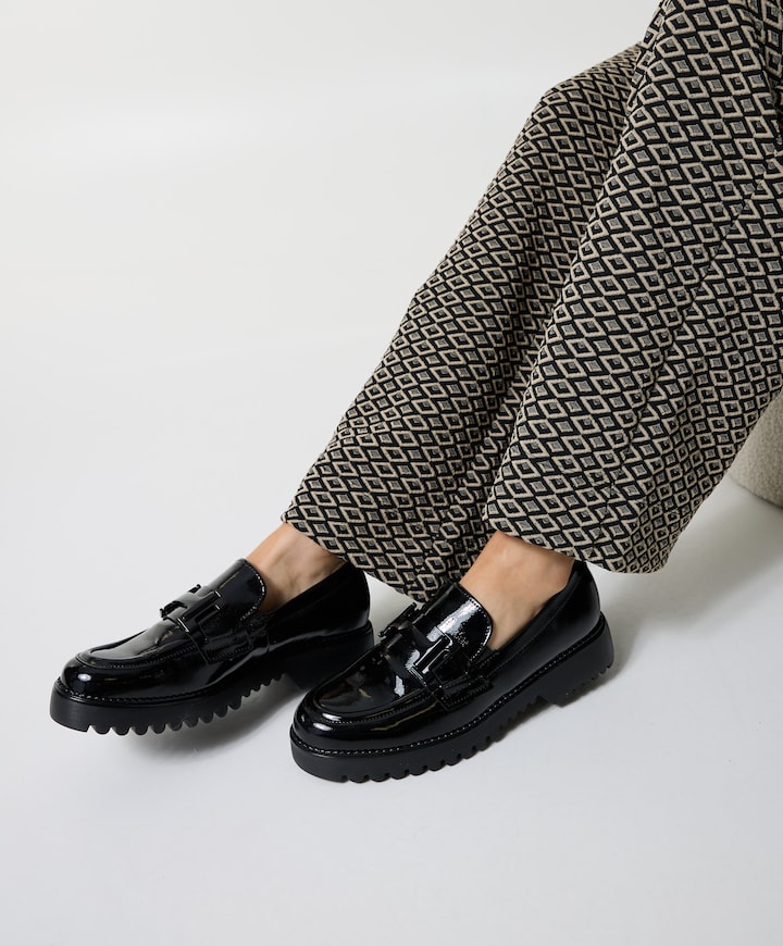 dames loafers zwart