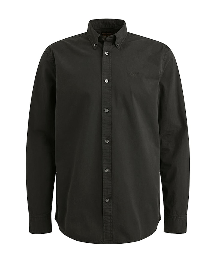 Heren overhemd lange mouw zwart