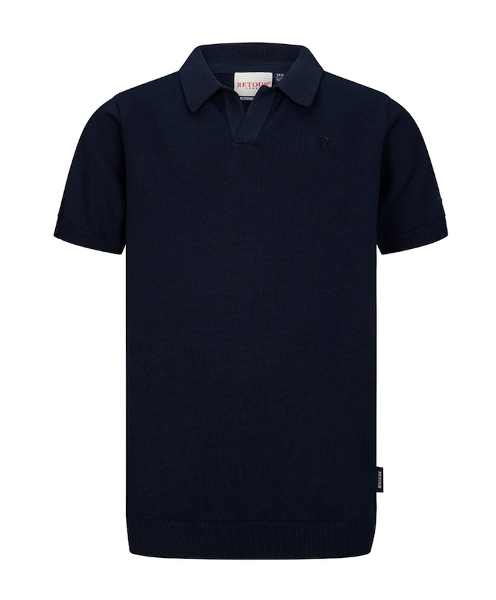 Jongens polo blauw