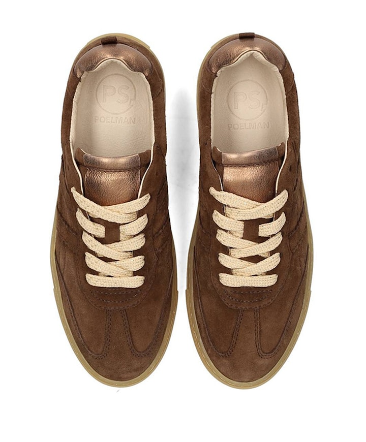 Silk dames sneakers bruin
