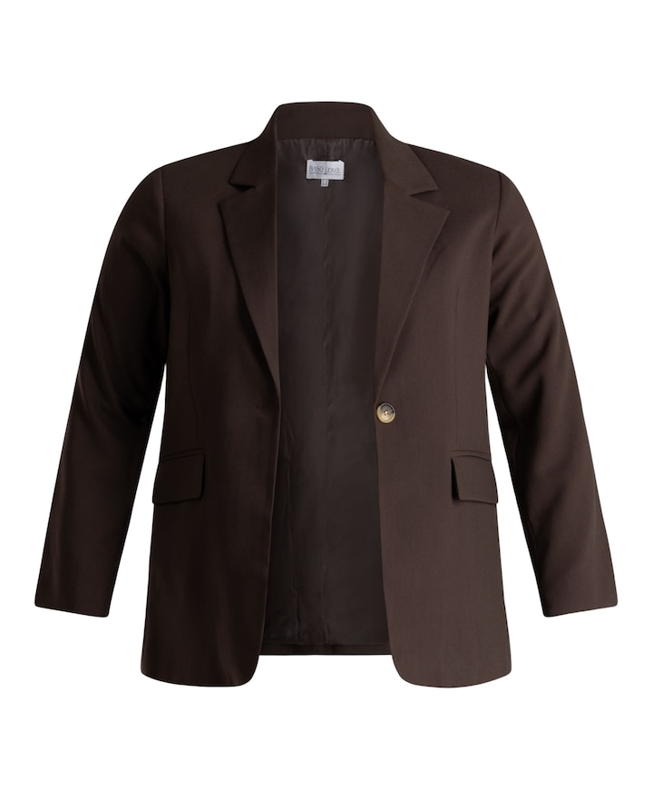 Dames blazer bruin