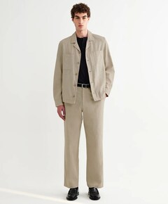 Heren overshirt beige