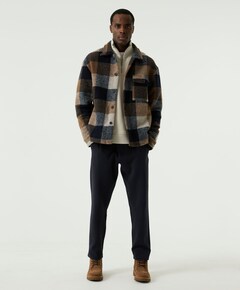 Heren overshirt bruin