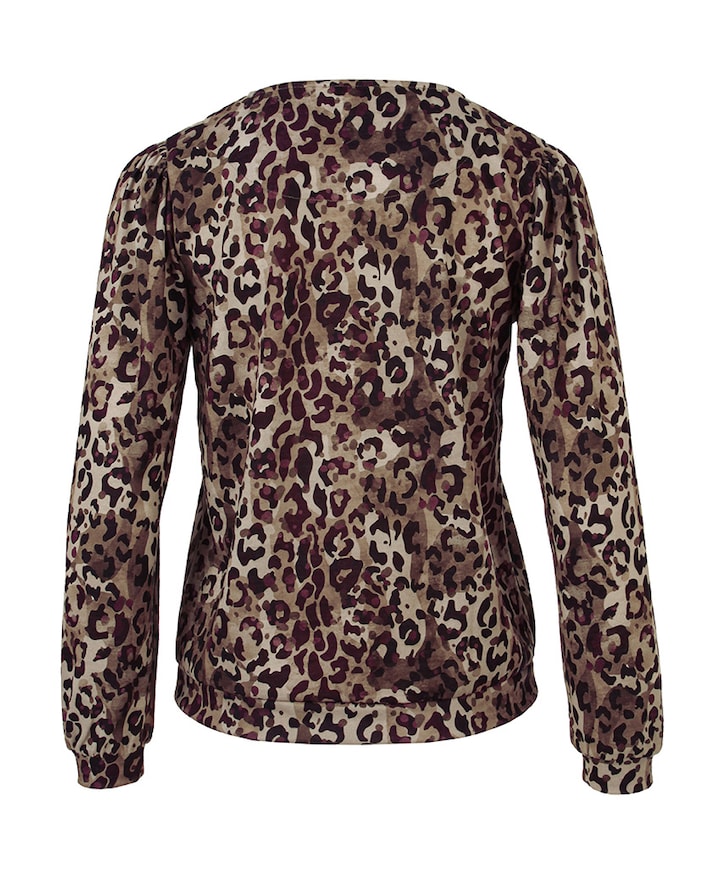 Dames longsleeve bruin