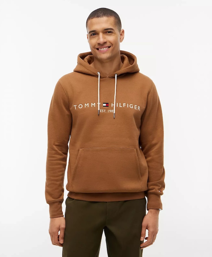 Heren hoodie bruin