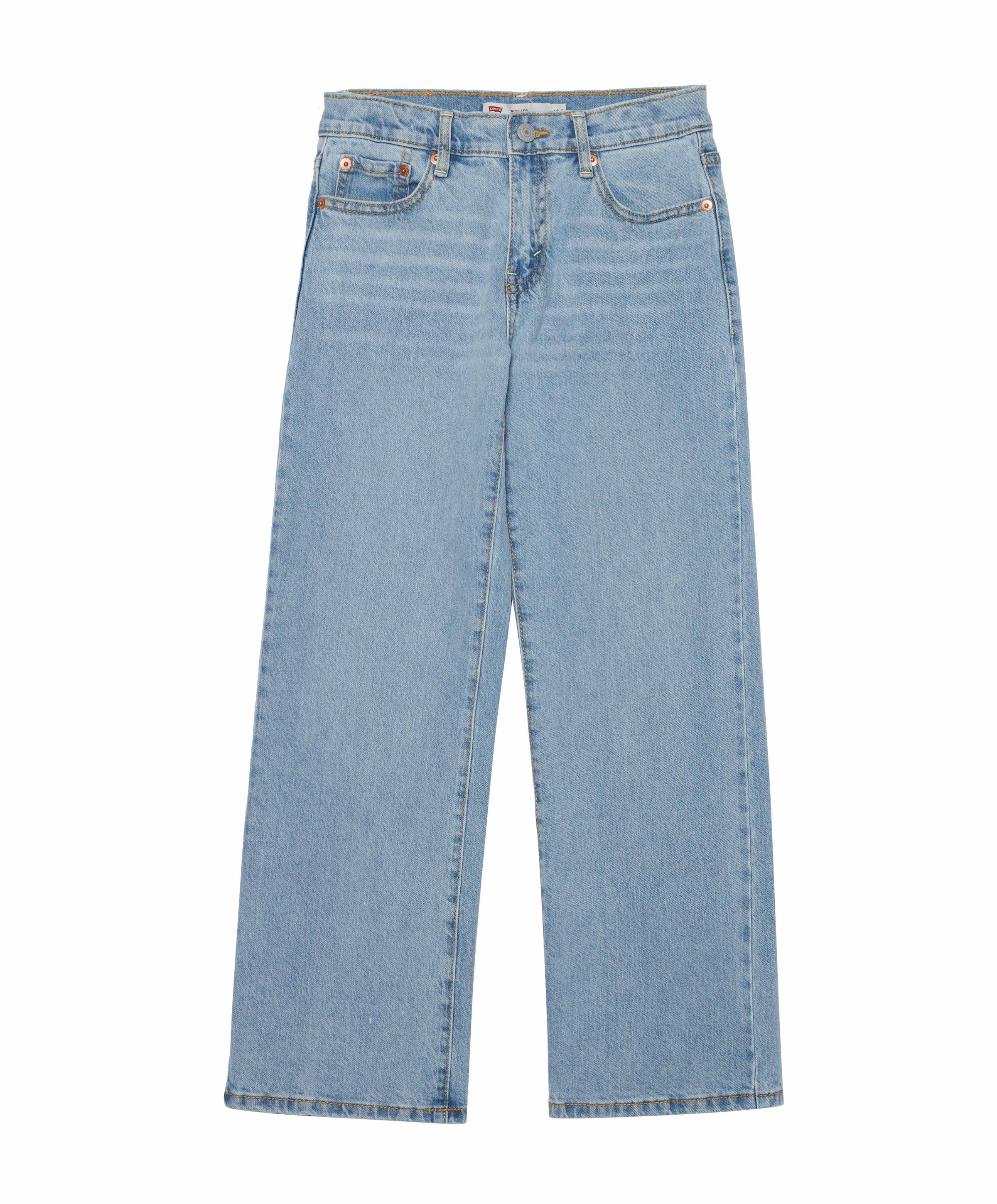 Wide leg jeans meisjes jeans blauw