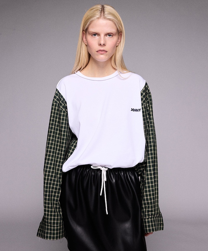 Dames longsleeve ecru