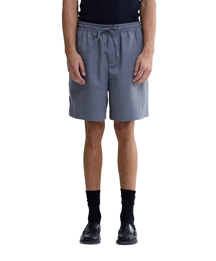 Wool Work Shorts heren korte broek grijs