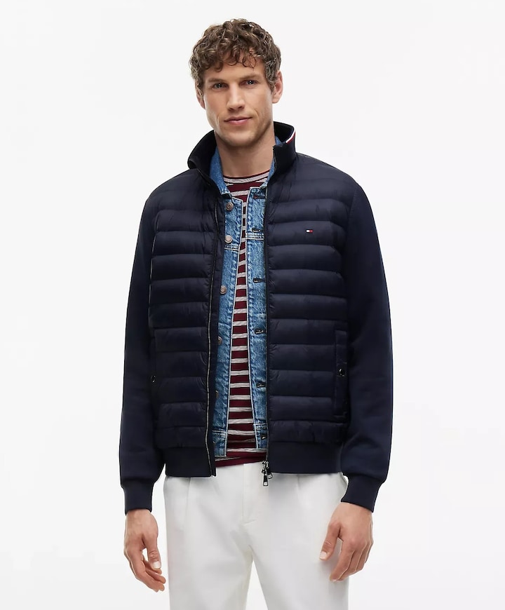 Heren vest blauw