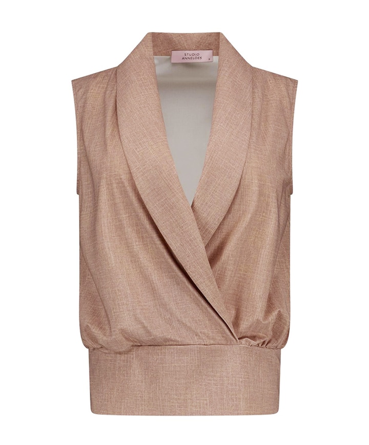 Dames top beige