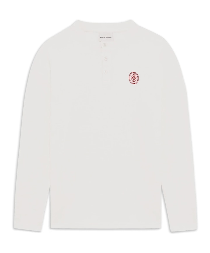 Heren longsleeve ecru