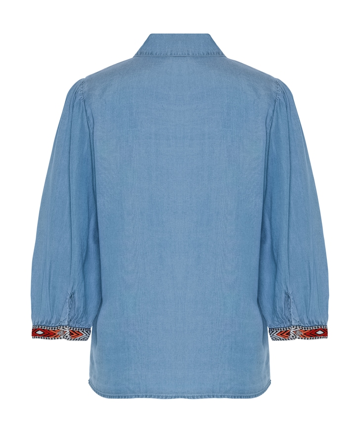 Dames blouse blauw