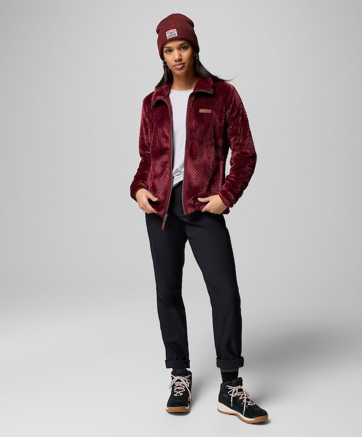 Dames vest bordeaux