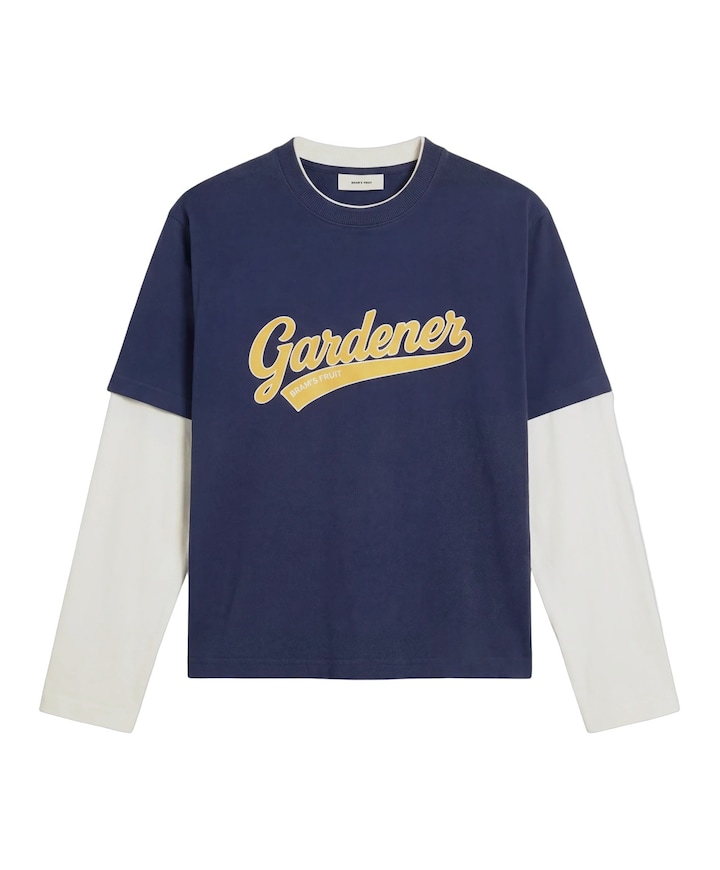 Heren longsleeve blauw