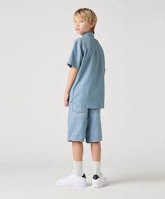 Skate shorts jongens korte broek blauw