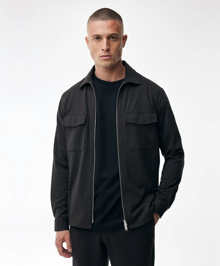 Heren overshirt bruin