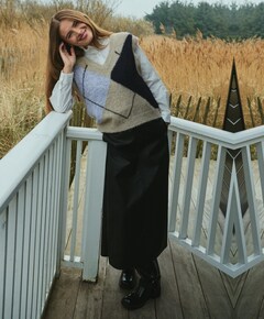 Dames gilet beige